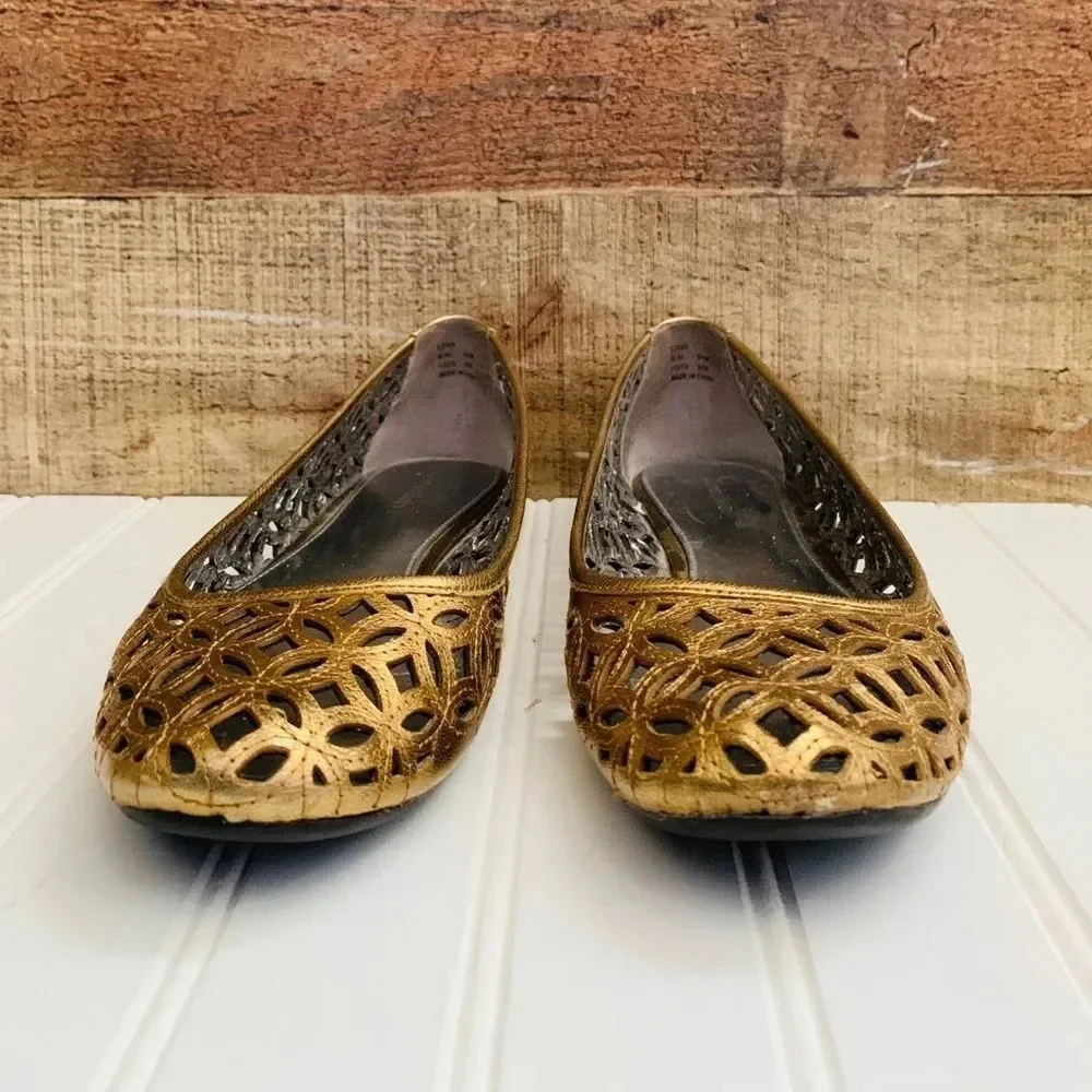 Calvin Klein Metallic Flats